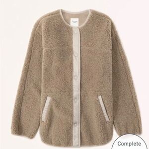 Abercrombie Sherpa Liner Jacket in Brown
